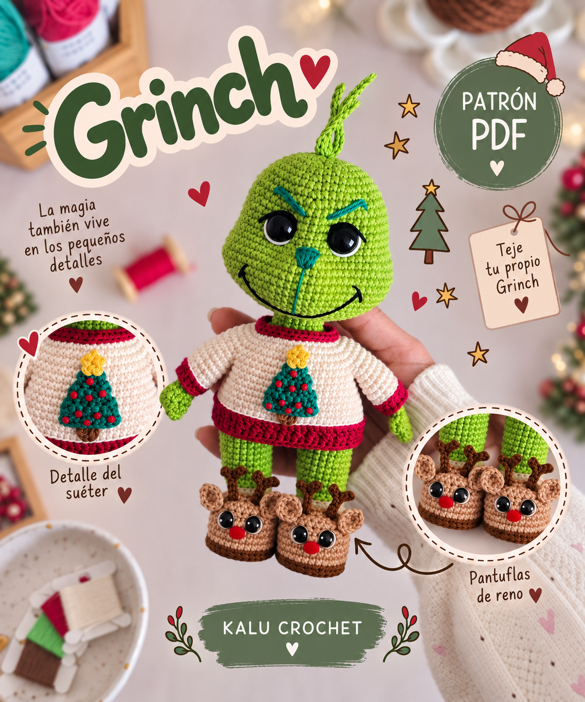GRINCH ♡ PREVENTA PATRON PDF