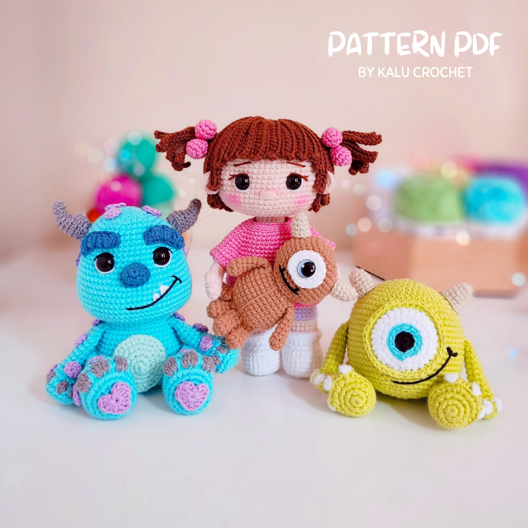 MONSTER INC ♡ PDF PATTERN