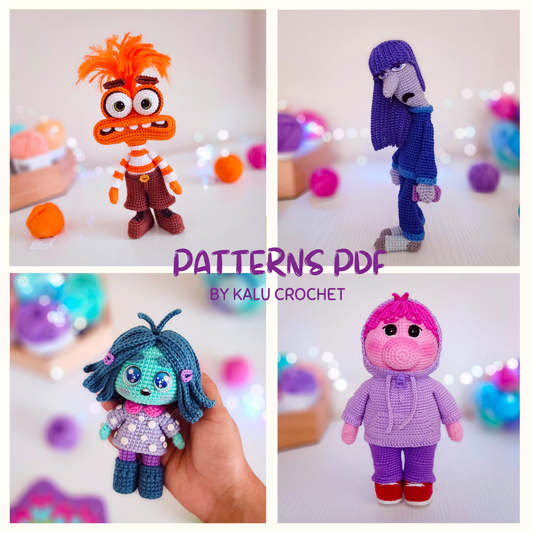 EMOTIONS ♡ PACK OF 4 PATTERNS (PDF)