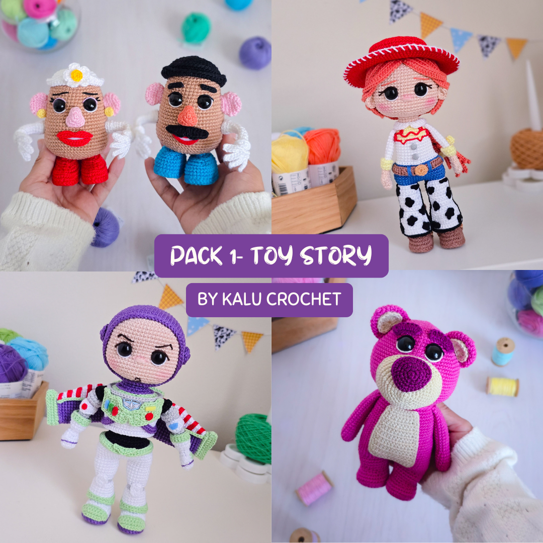 PACK TOY STORY ♡ X4 PATRONES PDF