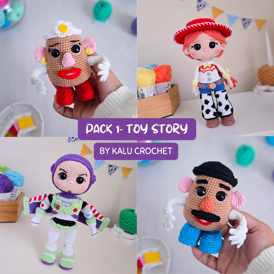 PACK TOY STORY ♡ X4 PATRONES PDF