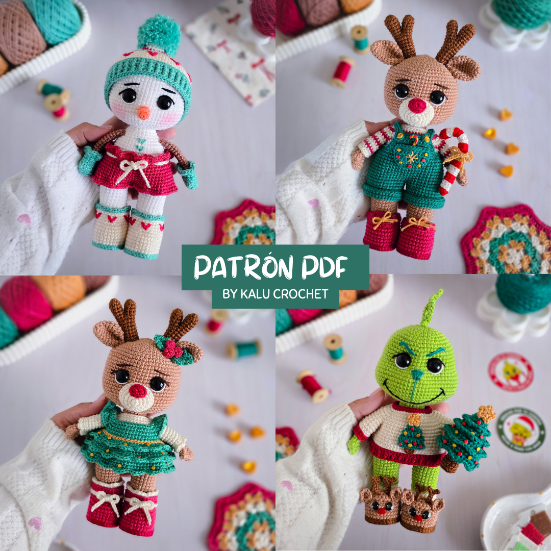 COLECCION NAVIDAD ♡ X4 PATRONES PDF